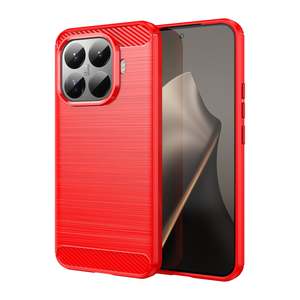 Xiaomi 15T Pro Carbon Fibre Brushed Case [Red]