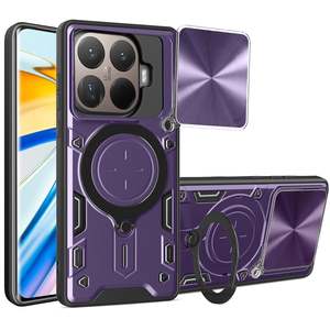 Xiaomi 15T Pro Ring Kickstand Case w/ Camera Cover [Purple]