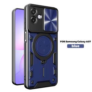 Samsung Galaxy A07 Ring Kickstand Case w/ Camera Cover [Navy]