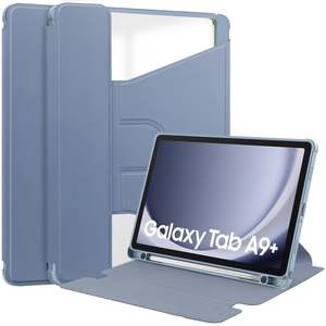 Rotating Acrylic Back PU Leather Case for Samsung Galaxy Tab A9+/A11+ with Penci&hellip;