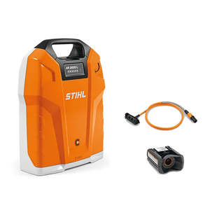 Batteries And Chargers: STIHL AR 3000 L Backpack Battery & Cable & Adapter