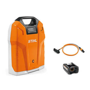 Batteries And Chargers: STIHL AR 2000 L Backpack Battery & Cable & Adapter
