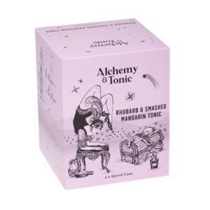 Tonic Collection: Alchemy & Tonic Rhubarb & Smashed Mandarin 4x250ml