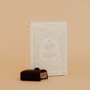 Valentines Day Gift Collection: Love Loco Caramel Pecan + Cinnamon chocolate, Twin Pack