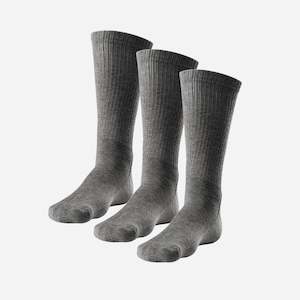 classic-crew-sock-3-pack: CLASSIC CREW SOCK: HEATHER GREY 3 PACK