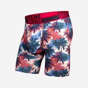 Prints: Pro Flex Max Boxer Brief: Electric Palm-Heather Sand