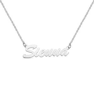 Best Selling: Sterling Silver Sienna Style Name Necklace