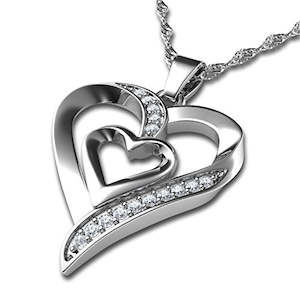 Best Selling: Heart Necklace - Double Love Heart Pendant