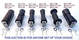 Keel Rollers: KEEL ROLLERS- 200MM POLYURETHANE ROLLER WITH 'C' BRACKET WITH 16MM SHAFT