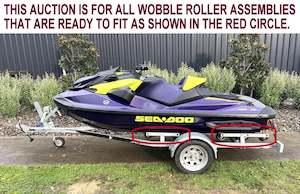 Combo Deals: JET SKI WOBBLE ROLLER ASSEMBLY- WITH STAND UP  4 X DOUBLE ‘C’  BRACKET