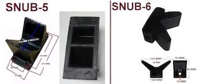 Snubs: SNUBS FOR BOAT TRAILERS MADE FROM RUBBER