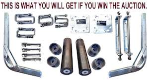 Jet Ski Rollers Assembly: HEAVY DUTY GUIDE ON WITH 306MM SIDE ROLLERS, PAIR BOAT TRAILER GUIDE.