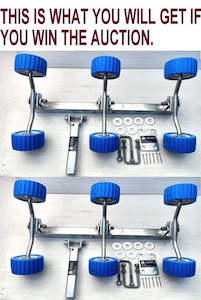 Wobble Rollers Assembly: SUPER HEAVY DUTY WOBBLE ROLLERS ASSEMBLY FOR BOAT TRAILER-2 SETS OF 6