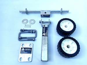 Jet Ski Rollers Assembly: DUAL  WOBBLE ROLLER ASSEMBLY WITH 425MM ARM FOR BOAT TRAILERS