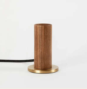 Table Lights: Knuckle Table Lamp Walnut
