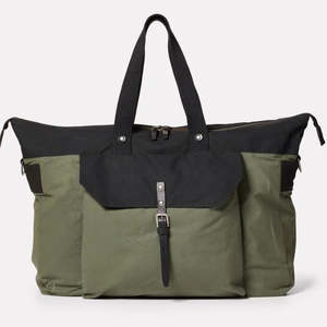 Spring Collection: Ally Capellino-Freddie Hybrid Holdall Black & Olive