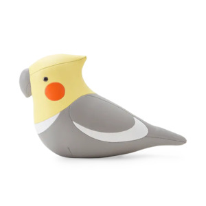 Zuny Classic Bookend Cockatiel Grey