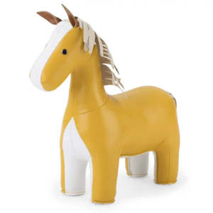 Zuny Bookend Classic Horse Ochre