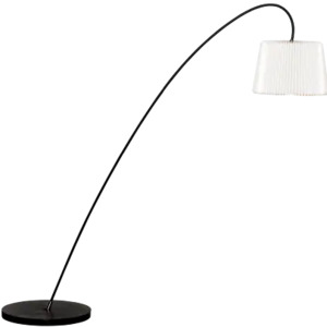 Le Klint: Le Klint -320-Floor Lamp, Snowdrop, Black Inc White  Shade