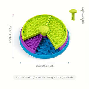 Raw Food: Slow Feeding Dog Interactive Toy/Puzzle - 3 layer rotating