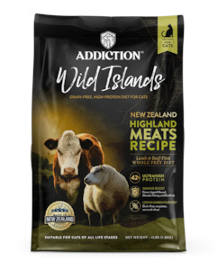 Addiction Foods: Addiction Cat - Wild Islands Highlands Meat 4.5kg