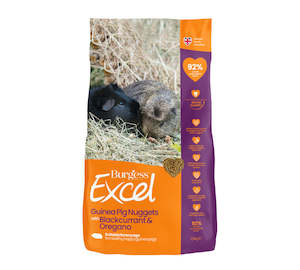 Rabbit Guinea Pigs: Burgess: Guinea Pig Nuggets with Blackcurrant & Oregano - 1.5kg