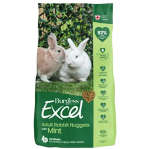 Rabbit Guinea Pigs: Burgess: Excel Rabbit Nuggets With Mint