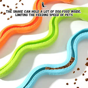 Bones Chews Treats: Dog treat snake - Silicone 380mm
