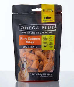 Omega Plus - King Salmon Bites Dog 80gram