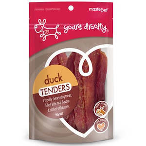Bones Chews Treats: Yours Droolly: Duck Tenders Dog Treats - 90 grams