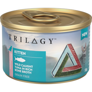 Cats 1: Trilogy Kitten Wet Food - Tuna in Bone Broth 85g