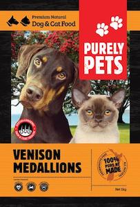 Purely Pets 1: Purely Pets: Venison Medallions 1kg