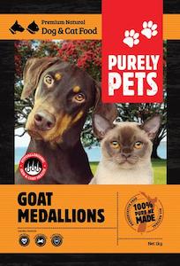 Purely Pets: Goat Medallions 1kg