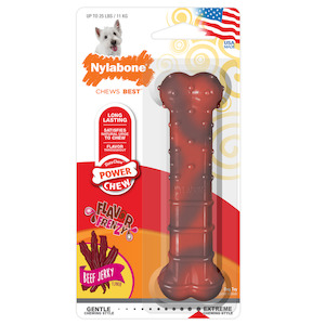 Chews 1: Dura Chew - Nylabone Textured Beef Jerky - Giant
