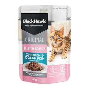 Possum: BlackHawk: Kitten Original Chicken, Fish, Gravy Pouch