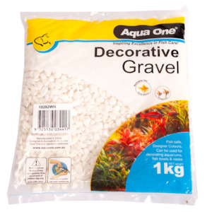 Aquatic Animals: AquaOne: Gravel - White - 1kg