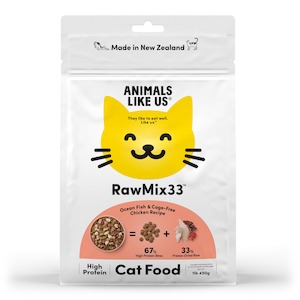 Animals Like Us: Cat RawMix33 Chicken & Ocean Fish 450g