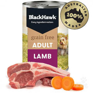 BlackHawk: Dog Grain Free Lamb Can 400g