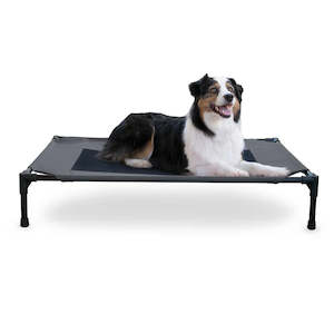 Equipment: K&H Raised Pet Cot - Large Grey 105cm x 75cm