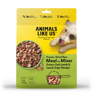 Tripe: Animals Like Us: DOG Meal/Mixer Lamb/Lamb Tripe 140g