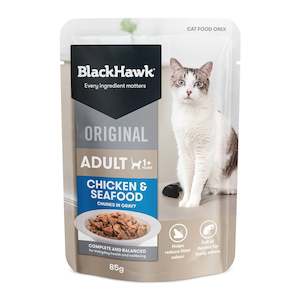 BlackHawk: Cat Original Chicken, Seafood, Gravy Pouch
