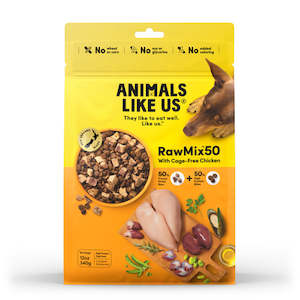Can Pouch Freeze Dried: Animals Like Us: DOG RawMix50 with Chicken 1.8kg