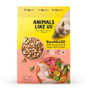 Animals Like Us: CAT RawMix50 with Fish/Chicken 1.36kg