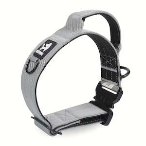 Petwear: Sturdy Dog Handle Collar - Grey by BAB Petwear: