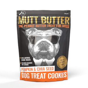 Mutt Butter: Mutt Butter Dog Treat Cookie Pumpkin/Chia 250g