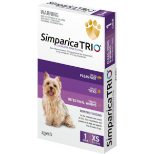 Simparica: Chew Tab XSmall Dog 2.6-5kg