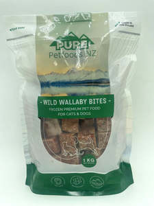 Raw Food: Pure Petfoods - Wild Wallaby Bites 1kg