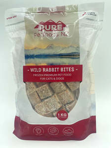 Raw Food: Pure Petfoods - Wild Rabbit Bites 1kg