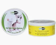 Products: VetPro Pet Sunblock Powder - 50 gram