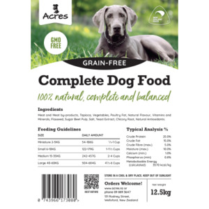 Acres - Complete Dog Grain Free - 12.5kg